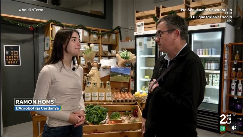 La televisió visita l'Agrobotiga